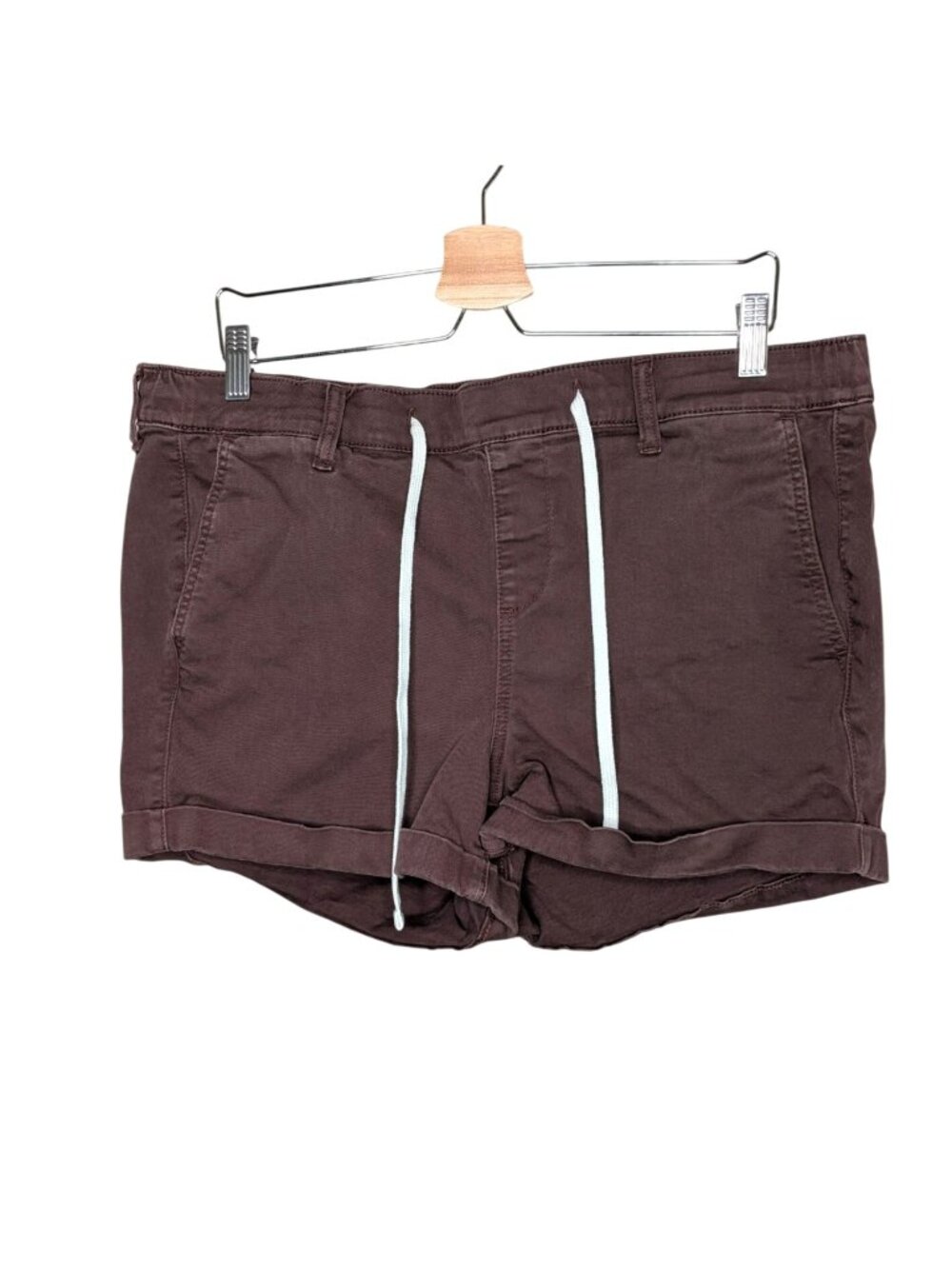 Torrid Womens Burgundy 3.5" weekend mid rise Drawstring Shorts Size 1X